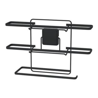 Imagem de Suporte Adesivo Porta Rolo Papel Toalha Pvc Alumínio Preto - 191PT Future