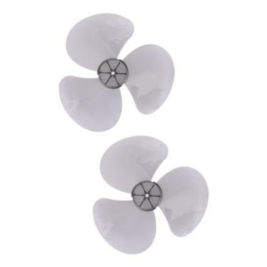 Imagem de HEMOTON 2 Unidades pá do ventilador elétrico substituição de lâmina de plástico universal pequenas pás de ventilador de teto fã peças de reparo do ventilador pás de ventilador universais