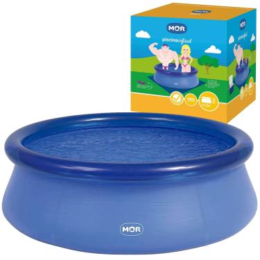 Imagem de Piscina Inflável Redonda Azul 2400 em PVC Litros Mor