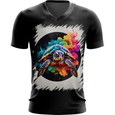 Imagem de Camiseta Regata De Tartaruga Marinha Neon Style 4 - Kasubeck Store