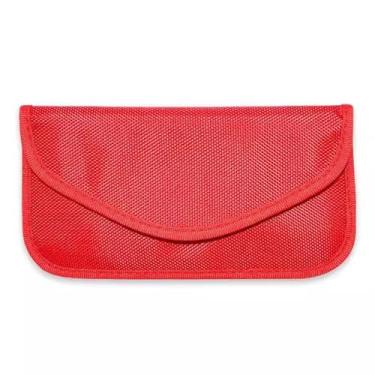 Imagem de Faraday Bag Bolsa Faraday, Para Bloqueios Multishield De Sinais Sem Fio, Protege Eletrônicos Contra Hackers E Espionagem (Color : Red, Size : 20cmx10cm)