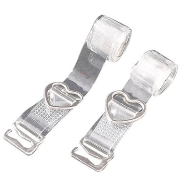 Imagem de Alças ajustáveis antiderrapantes universais invisíveis removíveis transparentes para substituição, tamanho único, silicone, sem pedra preciosa