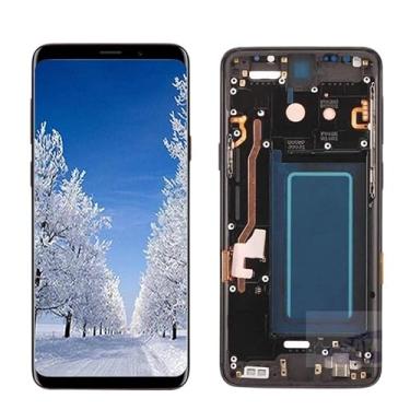 Imagem de SHOWGOOD para Samsung Galaxy S9 Display LCD Touch Screen Digitalizador Peças de reparo com moldura para Samsung GalaxyS9 Display LCD G960f (moldura azul S9)