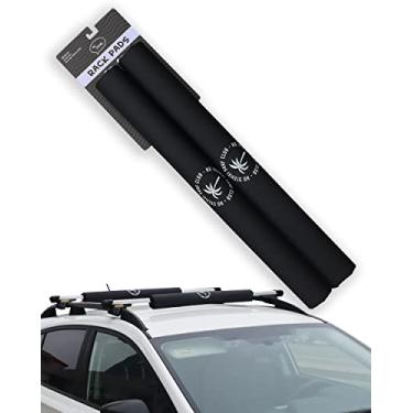 Imagem de Ho Stevie! Almofadas de rack de teto redondas para prancha de surfe/SUP (conjunto de 2 almofadas, 71 cm ou 43 cm) para carros com barras transversais (71 cm)