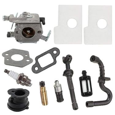 Imagem de AISEN Carburador para Stihl 1130 120 0608 MS170 MS180 017 018 MS180C 017C 018C Motosserra WT325A Filtro de ar de linha de óleo combustível