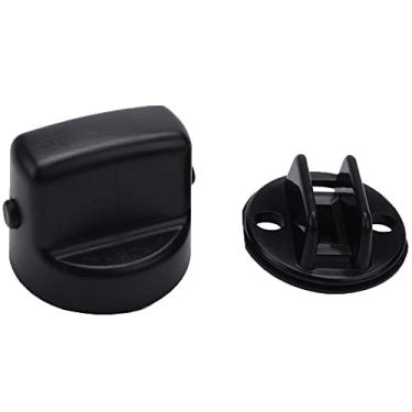 Imagem de RAGBUSCLE Tampa do botão de partida de ignição sem chave 4408A167/4408A031, compatível com Mitsubishi Keyless Lancer 2008-2017, tampa do botão de partida de ignição e inserção