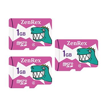 Imagem de ZenRex Pacote de 1 GB de cartão de memória micro SD C4 com 3 unidades para câmera, tablet, smartphone com adaptador