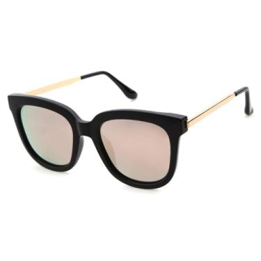 Imagem de JRLLFD Olho de gato polarizado óculos de sol feminino senhoras vintage redondo pesca tons feminino uv400, c3, um tamanho