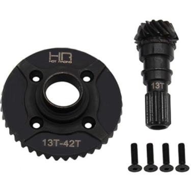 Imagem de Hot Racing SXMX9423TF 42t/13t Steel Helical Diff Ring/Pinion Front Gear TRA X Ma
