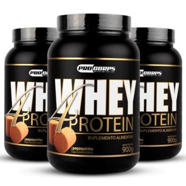 Imagem de Combo 3 Unidades - Whey 4 Protein 900g - Pro Corps (900g, Paçoca)