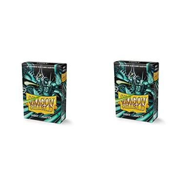 Imagem de 2 Packs Dragon Shield Matte Mini Japanese Mint 60 ct Card Sleeves Value Bundle!