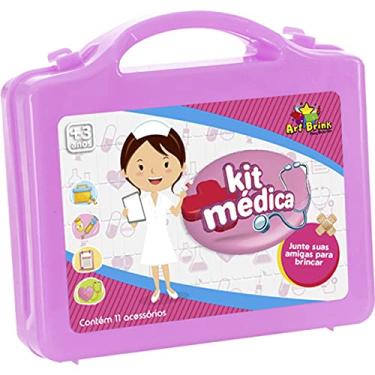 Imagem de Maleta Kit Médico, Art Brink, Rosa, 11 Peças