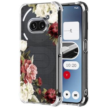 Imagem de Ueokeird Capa de telefone para Nothing Phone 2A, capa A142 meninas mulheres, capa protetora fina à prova de choque com padrão floral flexível TPU para celular 2A flor flor