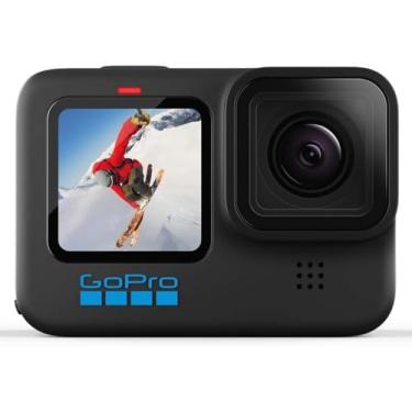 Imagem de GoPro HERO10 Black – Câmera de ação à prova d'água com tela frontal LCD e traseira sensível ao toque, vídeo 5.3K60 Ultra HD, fotos de 23 MP, transmissão ao vivo 1080p, webcam, estabilização