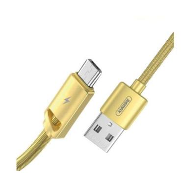 Imagem de Cabo Micro Usb 2.1 - Gold Metálico Smartphone - REMAX, CABOS PARA CELU