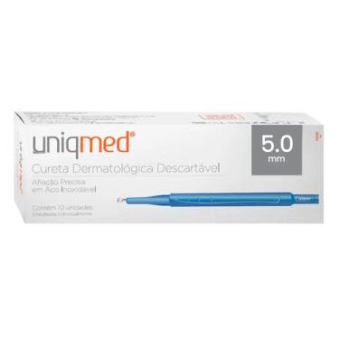 Imagem de Cureta Dermatologia Descartável Com 10 UN 5.0mm Uniqmed