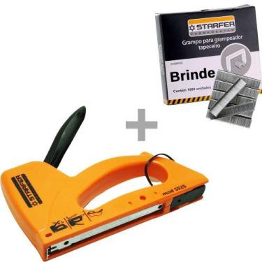 Imagem de Kit Grampeador Tapeceiro Tapeçaria Profissional ABS 5525 + 1000 Grampo