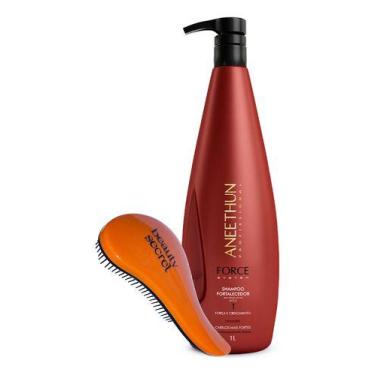 Imagem de KIT Shampoo Aneethun Profissional 1L E Escova Beauty Secret