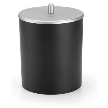 Imagem de Lixeira Cesto de Lixo Cozinha Pia 5L Banheiro Com tampa Preto Arthi