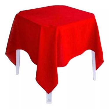 Imagem de Kit 10 Toalhas de Mesa Tecido Oxford Quadrada 1,50m x 1,50m - HD Enxov