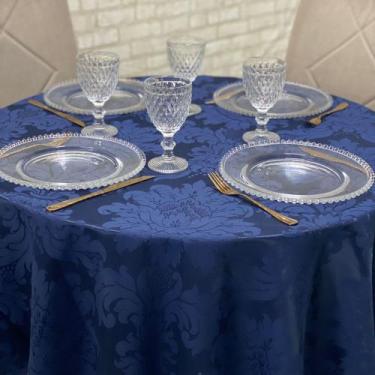 Imagem de Toalha de Mesa Jacquard Redonda para Festas Buffet Eventos - MUMUDECOR