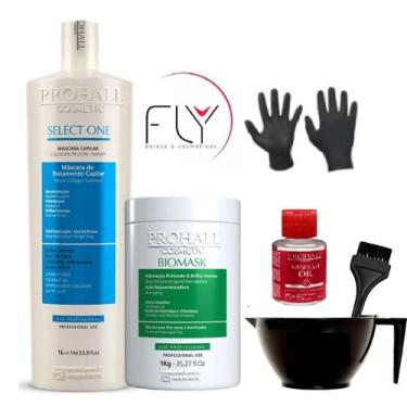 Imagem de Escova Progressiva Prohall Select One Mascara Biomask Creme 1kg - Proh