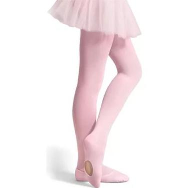 Imagem de Meia Calça Selene Ballet Fio 40 Com Abertura Jazz Infantil, Rosa, M