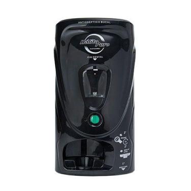 Imagem de Dispenser 3X1 Fio Dental, Enxaguante Bucal e Porta Copos Premium Preto