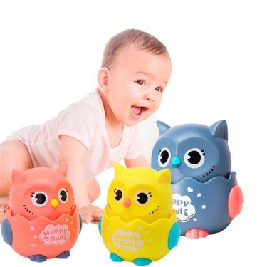 Imagem de Brinquedo divertido Coruja Corujinha Aperta e Anda p/ Bebês Linda - Ar