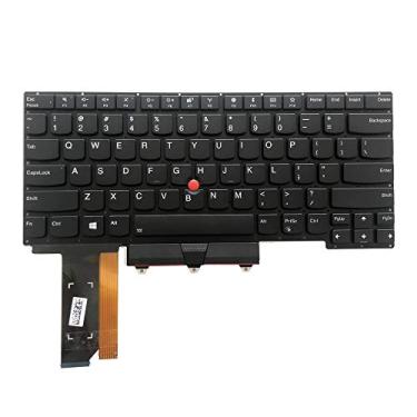 Imagem de GinTai Substituição de teclado americano para Lenovo Thinkpad E14 GEN 1 / GEN 2 1TH 2TH 20T6 20T7 20RA 20RB SN20U63672-01 V185920BS1