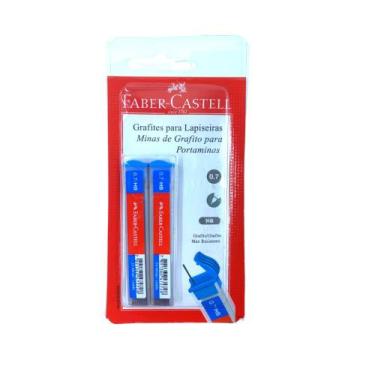 Imagem de Grafites para Lapiseira 7cm 2un com 24 Grafites cada - Faber- Castell