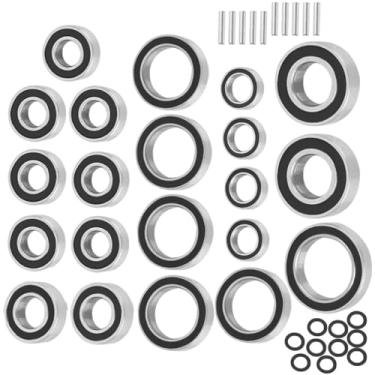 Imagem de hopsupRC RC Sealed Bearings Kit Upgrade Parts for 1/10 Slash 4WD LGC,Slash/Rustler/Stampede/Telluride/Rally 4X4 (VXL).Black.