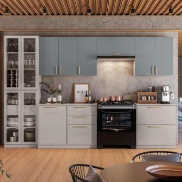 Imagem de Cozinha Completa Itatiaia Essence 6 Peças Fendi e Gris