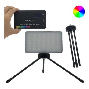 Imagem de Iluminador Led Soleste W-140 + Mini Tripé Ajustável L, 110V/220V