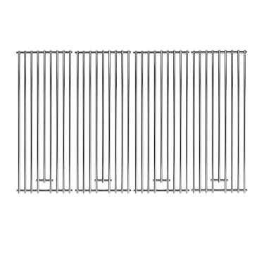 Imagem de LOCVCDA Peças de substituição de grelha de cozinha de aço inoxidável de 49 1/10.2 cm para 16517 Bull BBQ Angus, Brahma, Lonstar Select, Outlaw Steer Premium, Lonestar Select, 49 cm x 19 cm, pacote com