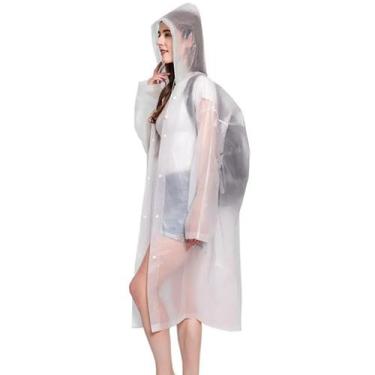 Imagem de Capa De Chuva Com Capuz Classe 100% Pvc  Unissex Impermeável - ELLO