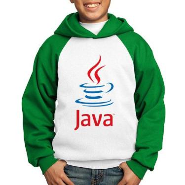 Imagem de Moletom Infantil Java Café - Foca na Moda, Branco, Verde, 12