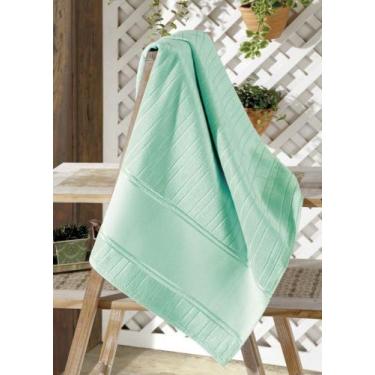 Imagem de Toalha de Lavabo p/ Pintar Velour Artesanalle Verde 30x45cm Dohler - D