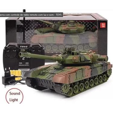 Imagem de Brinquedo Tanques de guerra com controle de rádio remoto com luz e som
