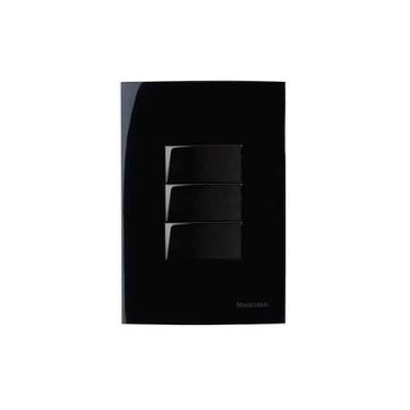 Imagem de Conjunto Margirius 4x2 2 Interruptores Simples + 1 Paralelo Sleek, Ebo