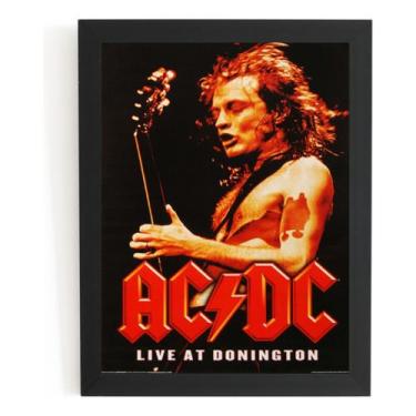 Imagem de Poster Com Moldura Acdc Live At Donington Rock Quadro - Fanarte