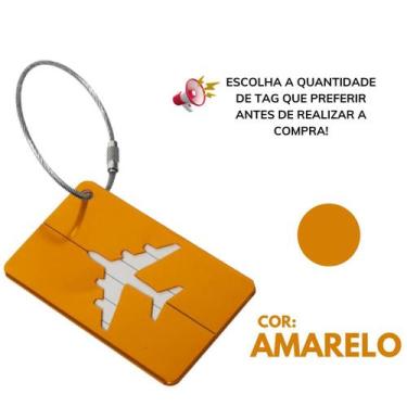 Imagem de Kit Tag De Mala Etiqueta Identificadora Com Cabo Aço - Escolha Seu Kit