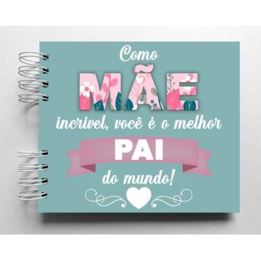 Imagem de Álbum De Fotos Scrapbook Mãe Incrível 15,7X18,5cm Presente Para Mãe So