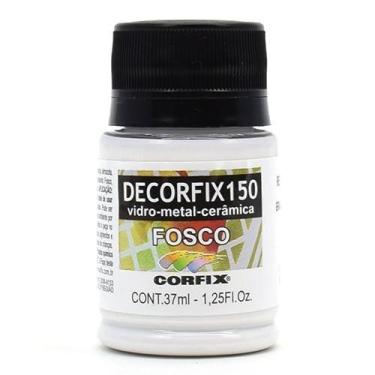 Imagem de Tinta Decorfix 150 Fosca 37ml - Metal, Vidro e Cerâmica, 301 BRANCO