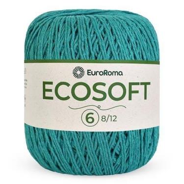 Imagem de Barbante Ecosoft EuroRoma nº06 422g, 810 VERDE ÁGUA ESCURO
