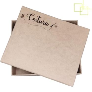 Imagem de Caixa Organizadora Acessorios de Costura Linhas Carreteis em MDF 23x19