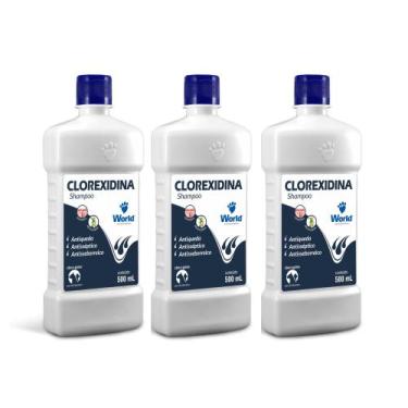 Imagem de Kit Shampoo Clorexidina Antiqueda Antisséptico Antisseborreico Dugs 50