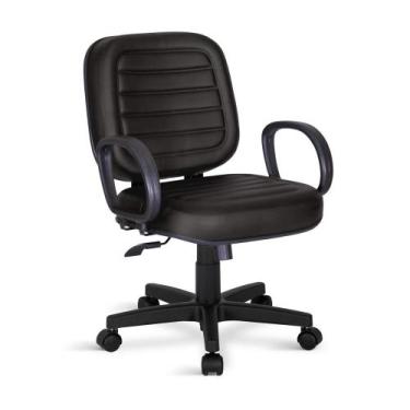 Imagem de Cadeira Obeso Belluno Plus Size Giratória Relax Marrom - Flex Cadeiras