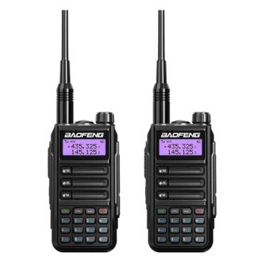 Imagem de Kit 2 Radios Comunicador Baofeng UV16 Walk Talk Longo Alcance Dual Ban
