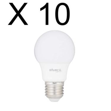 Imagem de Kit 10 lampada led bulbo a60 12w branco frio 6500k bivolt e27 - galaxy